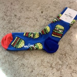 NWT HAPPY SOCKS Burger Socks